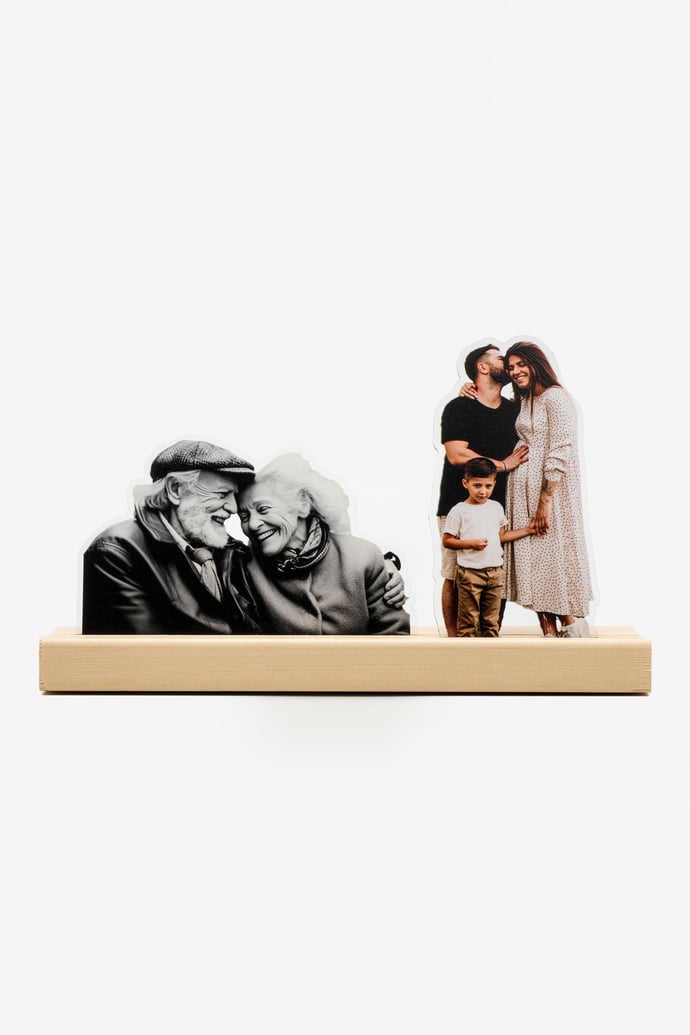 Kişiye Özel 2 Resimli Pleksi Tasarım