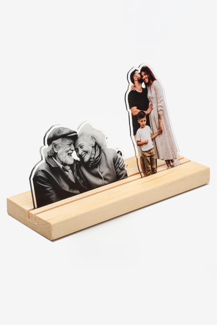 Kişiye Özel 2 Resimli Pleksi Tasarım