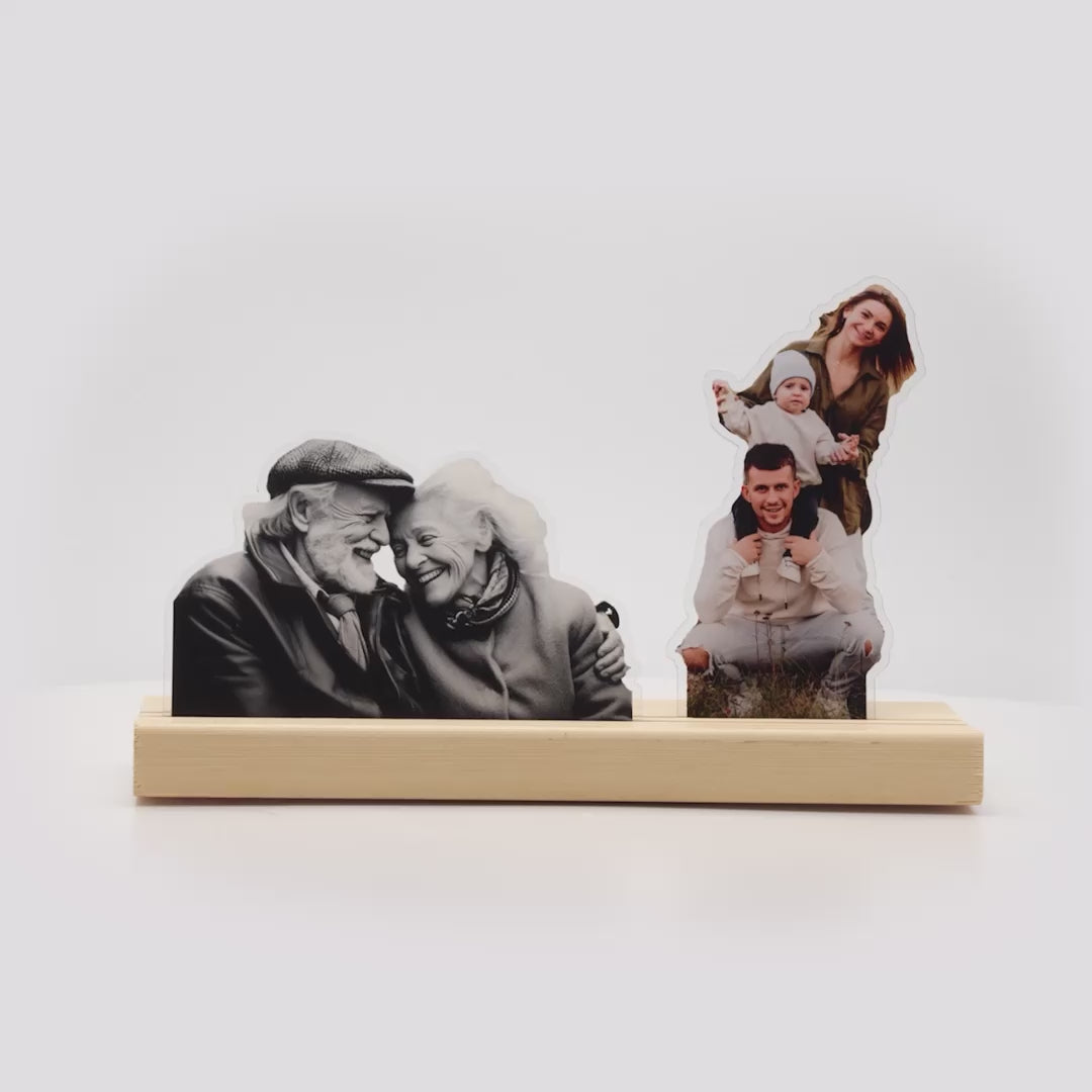 Kişiye Özel 2 Resimli Pleksi Tasarım